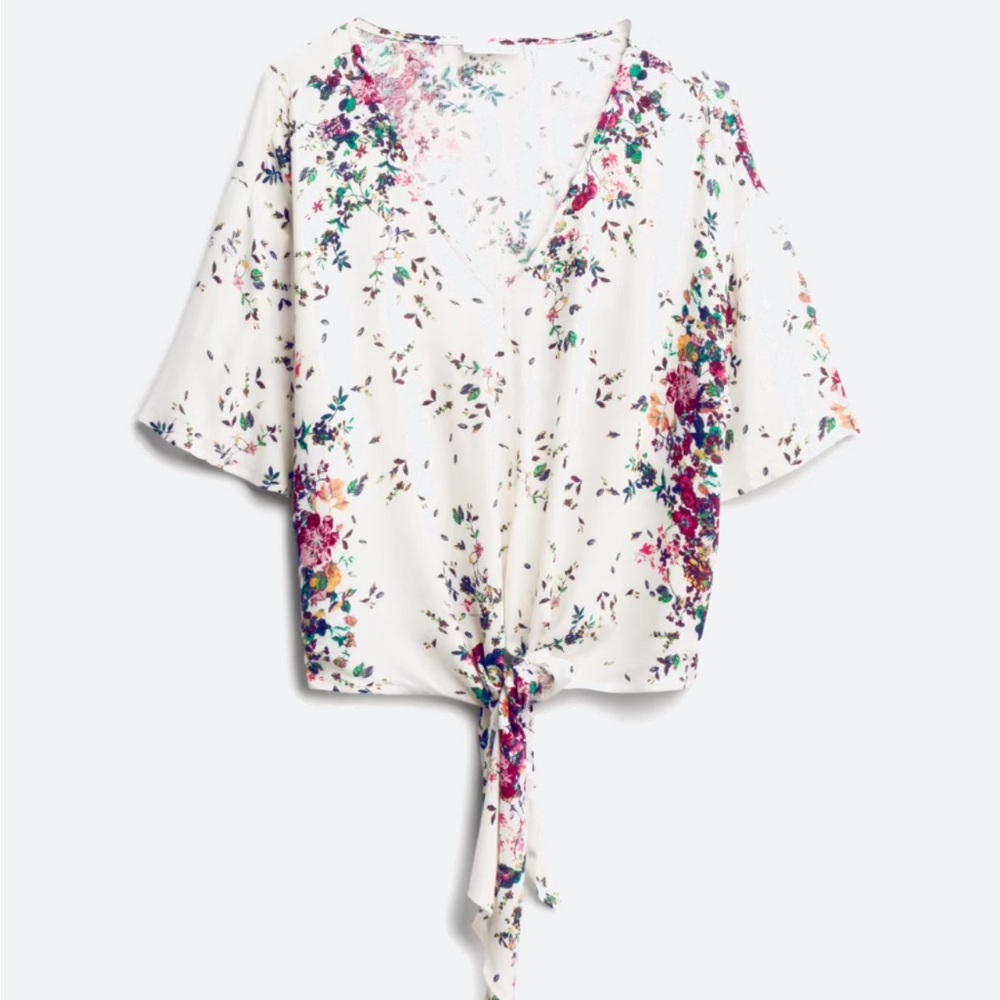 Rhee Tie Front Top